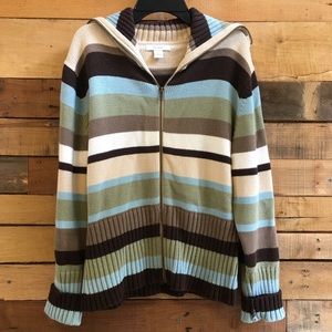 Dressbarn Zip Up Sweater